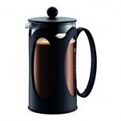 Купить Кофейник френч-пресс Bodum Kenya New черный 1 л по низкой цене