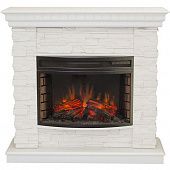 Купить Электрокамин Real Flame Elford 25 WT c очагом Firefield 25 S IR по низкой цене