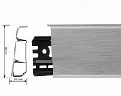 Деревянный, металлический, пластиковый напольный плинтус.