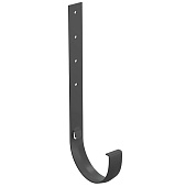 Купить Кронштейн желоба Docke Premium 120/85 мм длинный металлический графит по низкой цене