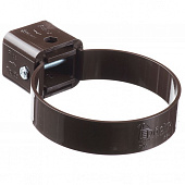 Купить Хомут трубы Docke ПВХ Premium D120/85 мм универсальный RAL 8017 Шоколад по низкой цене