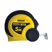Купить Рулетка Biber STIL, обрезиненный корпус, 25 мм х 5 м по низкой цене