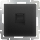 Купить Розетка Werkel Ethernet WL08-RJ-45 компьютерная черный матовый по низкой цене