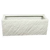 Купить Уличный горшок 55х20х23 см белый 25,3 литра по низкой цене