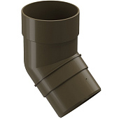 Купить Колено трубы Docke ПВХ Premium D120/85 мм угол 45 градусов каштан по низкой цене