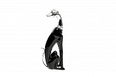 Купить Статуэтка Garda Decor DB335B Собака цвет черный с серебром 12х6х24 см по низкой цене