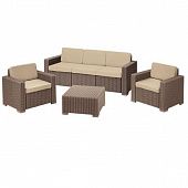 Купить Комплект мебели Allibert California 3 Seater капучино - песочный по низкой цене