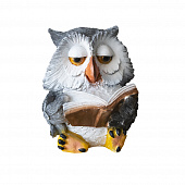 Купить Фигура садовая Сова с книгой 20 см по низкой цене