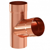 Купить Тройник трубы Aquasystem D125/90 мм медь по низкой цене