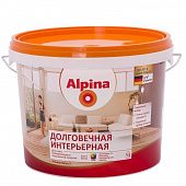 Купить Краска Alpina Долговечная интерьерная База 1 шелковисто-матовая 0,9 л по низкой цене