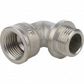 Купить Угольник Stout с упором SFT-0016-000012 1/2 дюйма никелированный с внутренней и наружной резьбой по низкой цене