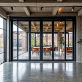 Купить Алюминиевый дверной блок двухстворчатый по низкой цене