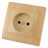 Купить Розетка TDM Electric ТАЙМЫР SQ1814-0211 ЭКО в рамку с/у, 1 гнездо, б/з, 10 А, 230 В, IP20, сосна по низкой цене
