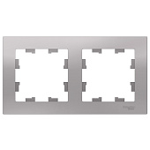 Купить Рамка Schneider Electric AtlasDesign ATN000302 алюминий двухместная по низкой цене