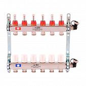 Купить Группа коллекторная в сборе 1"x3/4", евроконус, 6 вых., 8 бар, нерж. сталь по низкой цене