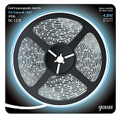 Купить Лента Gauss LED 311000305 2835/60-SMD светодиодная IP66 4,8W 12V DC холодный белый 5 м по низкой цене