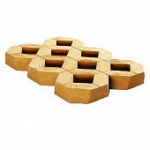 Купить Тротуарная плитка KR Professional Паркинг-паркет 77541 из искусственного камня бежевая по низкой цене