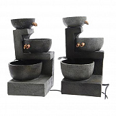 Купить Фонтан настольный Три чаши 22 см по низкой цене