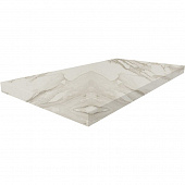 Купить Ступень Atlas Concorde Supernova Marble Calacatta Gold Scalino Angolate угловая из керамогранита левая 600х330 мм по низкой цене