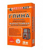Купить Глина ТЕРРАКОТ шамотная каолиновая 20 кг по низкой цене