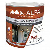 Купить Краска фасадная силиконовая Alpa Profi Silicon белая 0,9 л по низкой цене