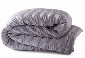 Купить Покрывало Gingerlily Windsor silver grey шелковое, 270х270 см по низкой цене
