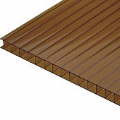 Купить Поликарбонат Юг-Ойл-Пласт Ug Standart сотовый бронзовый 8 мм 2,1х6 м по низкой цене