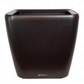 Купить Кашпо Lechuza Quadro LS Complete espresso metallic 50x50x47 см по низкой цене