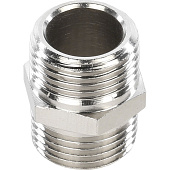 Купить Ниппель Stout SFT-0004-003838 3/8 дюйма никелированный с наружной резьбой по низкой цене