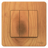 Купить Выключатель Schneider Electric Blanca BLNVS100505 трехклавишный ясень по низкой цене