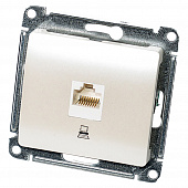 Купить Розетка компьютерная Schneider Electric Глосса перламутр по низкой цене