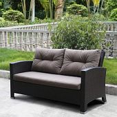 Купить Диван Афина-Мебель AFM-205B Brown/Light brow из искусственного ротанга коричневый по низкой цене