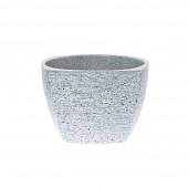 Купить Кашпо керамическое Серый камень квадрат d15 см по низкой цене