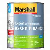 Купить Краска Marshall Export база BW для кухни и ванной матовая 0,9 л по низкой цене