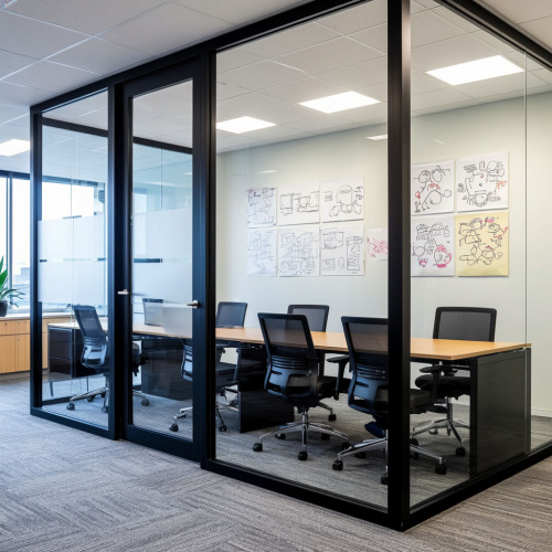 Купить Раздвижная цельностеклянная дверь по низкой цене