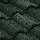 Купить Черепица Metrotile Romana композитная темно-зеленая по низкой цене
