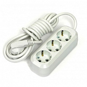 Купить Удлинитель Makel MGP134 бытовой 3 розетки с заземлением ПВС 3х1 3500 Вт IP20 5 м по низкой цене