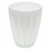 Купить Кашпо для орхидей стеклянное белое ISMENA 13 см по низкой цене