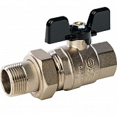 Купить Кран Stout шаровой SVB-0007-000020 полнопроходной латунный американка по низкой цене