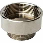 Купить Переходник Stout SFT-0008-002112 2х1 1/2 дюйма никелированный с внутренней и наружной резьбой по низкой цене
