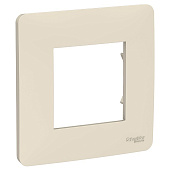 Купить Рамка Schneider Electric Unica Studio NU200254 бежевая одноместная по низкой цене