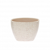 Купить Кашпо керамическое Бежевый камень квадрат d15 см по низкой цене