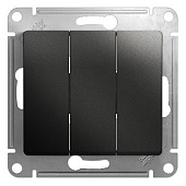 Купить Выключатель Schneider Electric Glossa GSL000731 трехклавишный антрацит по низкой цене