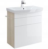Купить Тумба Cersanit Smart 70 B-SU-SMA-CA70/Wh под раковину Ясень/белый по низкой цене