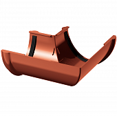 Купить Угол желоба Технониколь ПВХ D125/82 мм 90 градусов универсальный красный по низкой цене