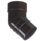 Купить Колено трубы Docke ПВХ Premium D120/85 мм угол 45 градусов RAL 8017 Шоколад по низкой цене