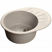 Купить Мойка GranFest Rondo GF-R580L кухонная композитная серая 579х448 мм по низкой цене