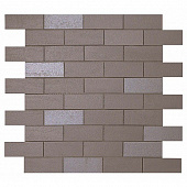 Купить Мозаика Atlas Concorde Arty Charcoal Minibrick керамическая по низкой цене