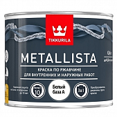Купить Краска Tikkurila Metallista белая база A по ржавчине 0,4 л по низкой цене
