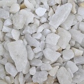 Купить Крошка мраморная 5-20 мм 25 кг белая по низкой цене